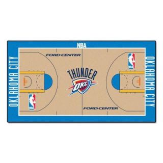 FANMATS Oklahoma City Thunder 2 ft. x 3 ft. 8 in. NBA Court Runner 9506