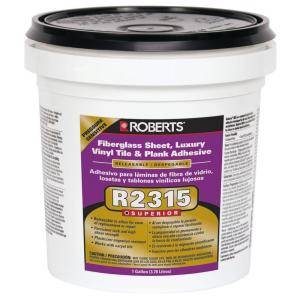 Roberts 1 gal. Luxury Vinyl Tile (LVT) and Plank, Fiberglass Sheet, and Carpet Tile Releasable Adhesive R2315 1 