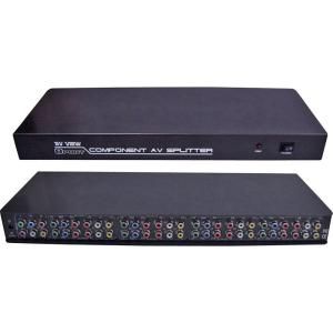 RF Link 8 Port Audio and Video Splitter with Component And Composite 1 In/ 8 Out AVS 18