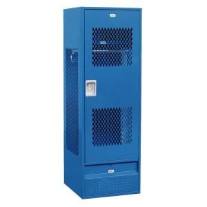 Salsbury Industries 72000 Series 24 in. W x 78 in. H x 24 in. D   Gear Metal Locker with Ventilated Door Unassembled in Blue 72024BL U