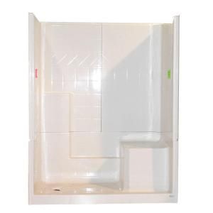 Ella Standard 32 in. x 60 in. x 77 in. Walk In Shower Kit in White with Low Threshold 6032 SH IS 3P 4.0 R WH STD