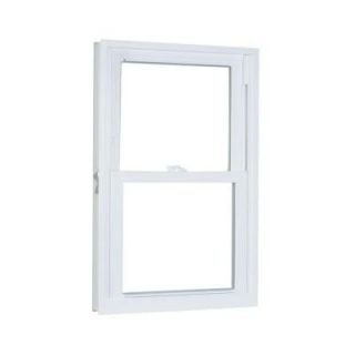 American Craftsman 70 Series Double Hung Buck PRO Vinyl Windows, 34 in. x 54 in., White, LowE3 Insulated Glass, Argon Gas, Grille, Screen 70 DH Buck Pro