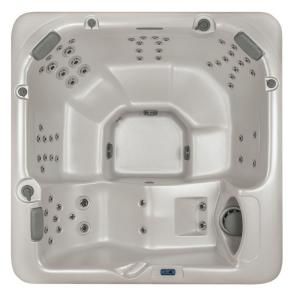 Summit Hot Tubs Aspen 6 Person 60 SS Hydrotherapy Jets with Lounger and Waterfall H L83603G