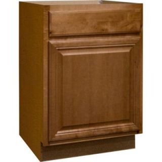 Hampton Bay 24x34.5x24 in. Base Cabinet with Ball Bearing Drawer Glides in Harvest KB24 CHR