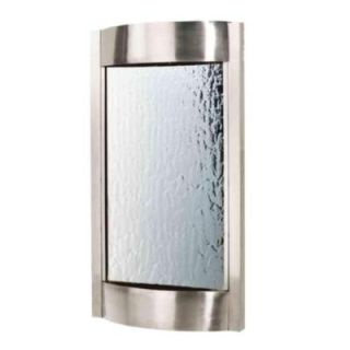 Bluworld of Water 36 in. H Wall Fountain Silver Mirror with Brushed Stainless Steel CL3SS