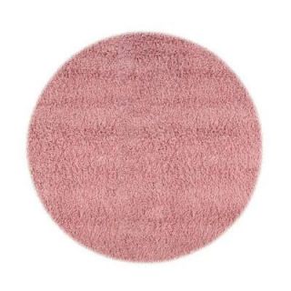 Home Decorators Collection Ultimate Shag PInk 8 ft. Round Area Rug 7575493140