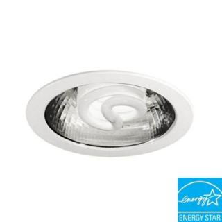 BAZZ 4.125 in. Fluorescent Recessed White Light Fixture Kit with Aluminum Baffle CFL100
