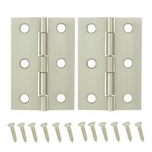 Everbilt 2 1/2 in. x 1 9/16 in. Satin Nickel Middle Hinges 19794