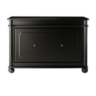 Home Decorators Collection Essex 23 in. H Suffolk Black Shoe Cabinet 1069610210