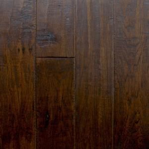 Millstead Handscraped Hickory Chestnut 3/4 in. Thick x 4 in. Width x Random Length Solid Hardwood Flooring (21 sq. ft. / case) PF9615