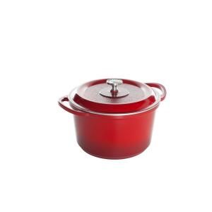 Nordic Ware Pro Cast Traditions Enameled Cast 6.5 qt. Dutch Oven with Cover Cranberry 21624M