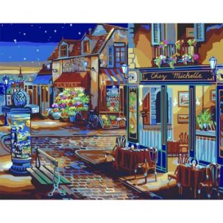 Plaid Paint by Number 16 in. x 20 in. 24 Color Kit Starry Night Paint by Number 21757