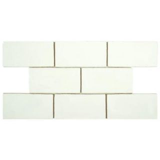 Merola Tile Cotswold Bianco 3 in. x 6 in. Ceramic Wall Tile (1 sq. ft. / pack) WNU36CBI