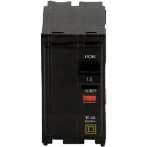 Square D by Schneider Electric QO 15 Amp Two Pole Circuit Breaker QO215CP