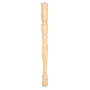 Foster Decorative Millwork 28 in. Traditional Pine Table Leg 2428