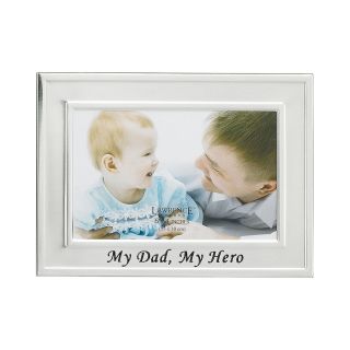 My Dad, My Hero 4x6 Picture Frame, Silver