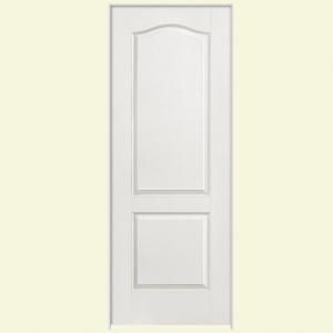 Masonite Textured 2 Panel Arch Top Hollow Core Primed Composite Prehung Interior Door 17941