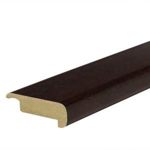 Mohawk Chocolate Maple 19.05 in. Thick x 2.5 in. Width x 94 in. Length Stair Nose Laminate Molding MSTP 01323
