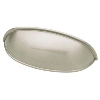 Liberty Hardware Brushed Satin Nickel 2 1/2 or 3 in. Cabinet Hardware Dual Mount Cup Pull PN1053H BSN C