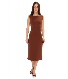 Calvin Klein Collection Sheath Dress Womens Dress (Brown)