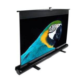 Elite Screens ezCinema Series 80 in. Diagonal Portable Projection Screen with Floor Pull Up F80NWH
