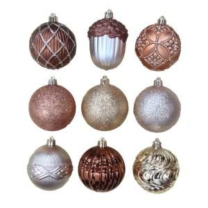 Martha Stewart Living Merry Metallic 3 in. Christmas Ornaments with Pattern (75 Pack) TSS 21019B