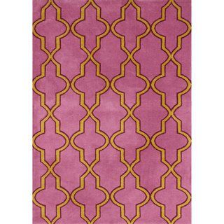 Nuloom Modern Moroccan Trellis Lattice Pink Rug (5 X 8)