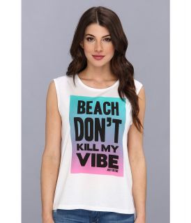 Juicy Couture Beach Vibe Muscle Tee Womens T Shirt (White)