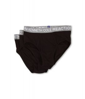 Kenneth Cole Reaction 3 Pack Hip Brief Mens Underwear (Black)