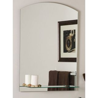 The Arch Frameless Mirror With Shelf