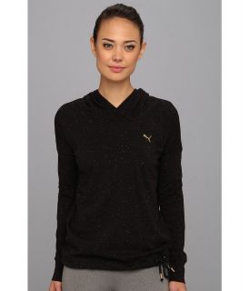 PUMA Core Lightweight Cover Up Top II Womens Long Sleeve Pullover (Black)