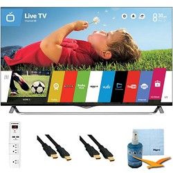LG 55 Inch 4K Ultra HD 120Hz 3D Smart LED TV Plus Hook Up Bundle (55UB8500)