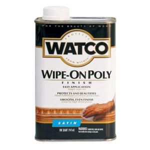 Watco 1 qt. Satin Polyurethane Wipe On 68141