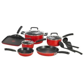 T Fal Signature 12 Piece Cookware Set in Red C112SC74