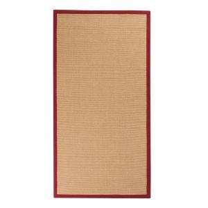 Home Decorators Collection Washed Jute Red 3 ft. x 8 ft. Runner 0364450110