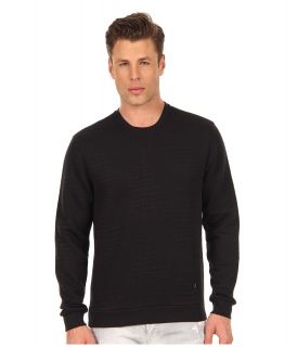 Versace Collection Textured Sweatshirt Mens Sweater (Black)