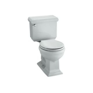 KOHLER Memoirs Classic Comfort Height 2 piece 1.28 GPF Round Toilet with AquaPiston Flushing Technology in Ice Grey K 3986 95