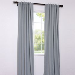 Purit Blue 96 inch Blackout Curtain Panel Pair