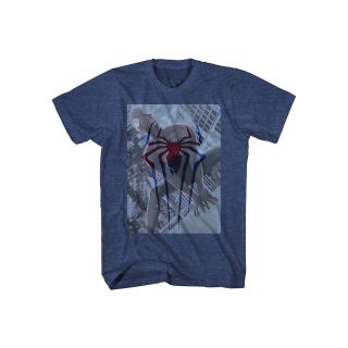 Spidey Overlay Graphic Tee, Nvy Htr Spidey, Mens