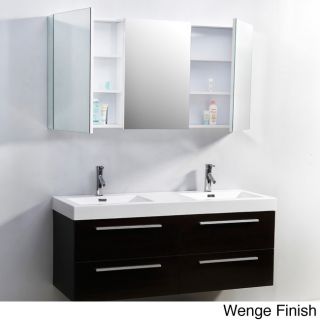 Virtu Virtu Usa Finley 54 inch Double Sink Bathroom Vanity Set Oak Size Double Vanities