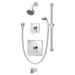 Symmons Duro Tub and Handshower Faucet System with Hand Spray in Chrome 3606 H321 V