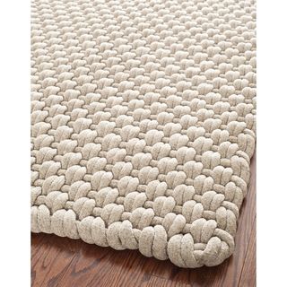 Safavieh Hand woven Manhattan Beige Wool Rug (8 X 10)