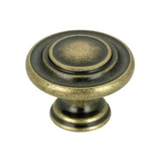 Richelieu Hardware Traditional 1 3/8 in. Burnished Brass Cabinet Knob BP10734BB