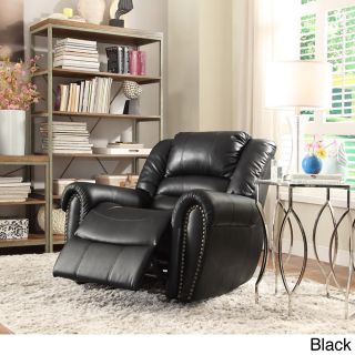 Isaac Bonded Leather Glider Reclining Chair