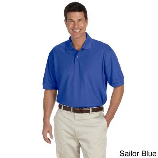 Izod Izod Mens Original Silk wash Piqu?? Polo Shirt Blue Size XXL