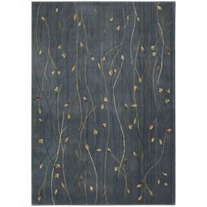 Nourison Rug Boutique Willow Blue 5 ft. 3 in. x 7 ft. 4 in. Area Rug 242228