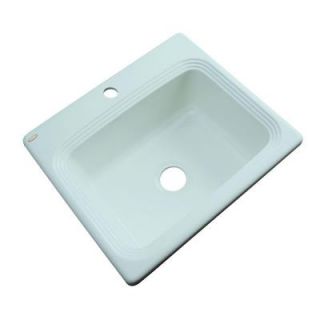 Thermocast Rochester Drop in Acrylic 25x22x9 in. 1 Hole Single Bowl Kitchen Sink in Seafoam Green 25144