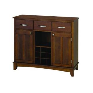 Home Styles Thee Drawer 41.75 in. W Cherry Buffet with Cherry Wood Top 5100 0072