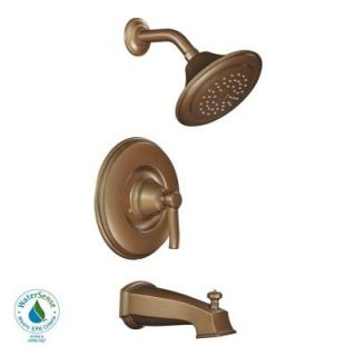 MOEN Rothbury Posi Temp 1 Handle 1 Spray Tub and Shower Faucet Trim Kit in Antique Bronze (Valve not included) TS2213EPAZ