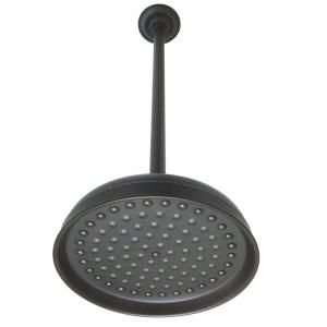 Kingston Brass Victorian Raindrop 1 Spray 10 in. Showerhead and 17 in. Ceiling Mount Shower Arm Support in Oil Rubbed Bronze HK225K25
